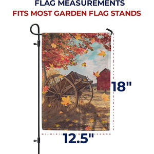 Banderas de lino para jardín, producto promocional, gran oferta, 30x45cm, decoración para exteriores, Bandera de jardín personalizada de Navidad - Product Image 4