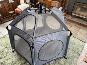 Pet bé playpen với tán xách tay bãi biển Lều Toddler chơi sân trong nhà và ngoài trời có thể gập lại muỗi <span class=keywords><strong>Net</strong></span> cho trẻ sơ sinh - Product Image 4