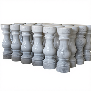 Colonna in Marmo Bianco Solido di Shandong, Design Moderno per Uso Domestico e Commerciale, Misure Personalizzabili - Product Image 1