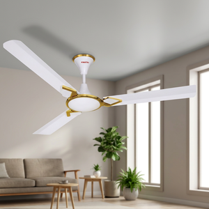 Electric Energy Saving Metal Mechanical Control Air Cooling Foldable Ceiling Fan with Modern White Design for Home and Hotel Use - Product Image 3