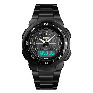 Superiore di buona qualità di marca Skmei 1370 nero digital orologio da polso 5atm resistente all'acqua ultimi orologi di design per Gli Uomini - Product Image 5