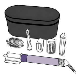 HS 08 1:1 Versão Original 6 em 1 Modelador de Cabelo Profissional Preço de Fábrica / Roxo Brilhante Cristal - Product Image 1