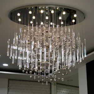 공장 공급 호화스러운 호텔 주문 현대 유리제 거품 샹들리에 천장 빛
