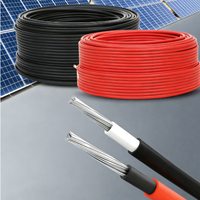 Câble solaire DC hautement flexible 10-95 mm, cuivre étamé, isolation XLPO, systèmes d'alimentation automobile 16A/30A