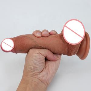Groothandel Siliconen Kunstmatige Penis Insert 4.92 Inch Leven Als Aderen En Ribbels Vrouwelijke Masturbatie Realistische Dildo Voor Vrouwen - Product Image 5