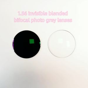 <span class=keywords><strong>Lentilles</strong></span> ophtalmiques photochromiques grises SHMC, 1,56, bifocales, invisibles, à mélange progressif, revêtement photo gris Criza, sans couleur de base - Product Image 4
