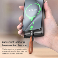 Cordon de chargeur de téléphone portable 22cm 240W TYPE-C à la lanière de porte-clés en cuir de charge USBC