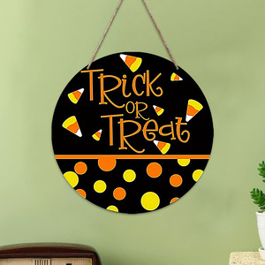 Decoraciones para fiestas de Halloween transfronterizas, etiquetas con letras, letreros de madera para puertas de castillos de brujas, adornos - Product Image 3