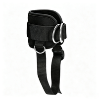 Sangle de cheville rembourrée réglable unisexe, sangle de fitness confortable en nylon pour entraînement des hanches et des jambes sur machine à câble