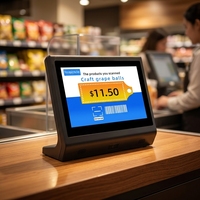 Tablet Touch Screen da 11,6 Pollici 1366*768, Macchina Verificatrice Prezzi, Sistema POS con Scanner di Codici QR per Supermercati