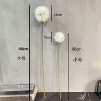 Pissenlit artificiel géant blanc réaliste pour décoration florale de salle de mariage et de rentrée scolaire