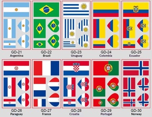 Tatuajes Faciales Personalizados con la Bandera Nacional, Resistentes al Agua, para Aficionados al Fútbol, Eventos Deportivos - Product Image 3