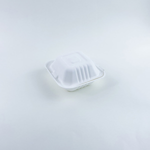 Boîte à lunch bento en pulpe de canne à sucre compostable de 6/9/10/12 pouces, conteneur alimentaire en bagasse, boîte à clapet - Product Image 4