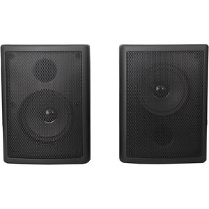 Pair of 40W 100V Black <b>Speakers</b> for Indoor Outdoor Use - Product Image 1