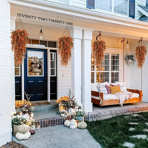 Mùa thu Bạch đàn mô phỏng cây nho treo tường mây hoa treo cây nho nhà ngoài trời trang trí hoa bán buôn - Product Image 6