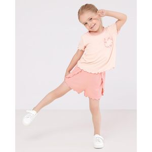 Conjunto de 2 piezas para bebé niña al por mayor: camiseta y pantalón corto de verano, ligero, de fibra de bambú, transpirable, para dormir - Product Image 6