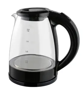 1.8L Tempered Glass Electrical Kettle with Blue Light