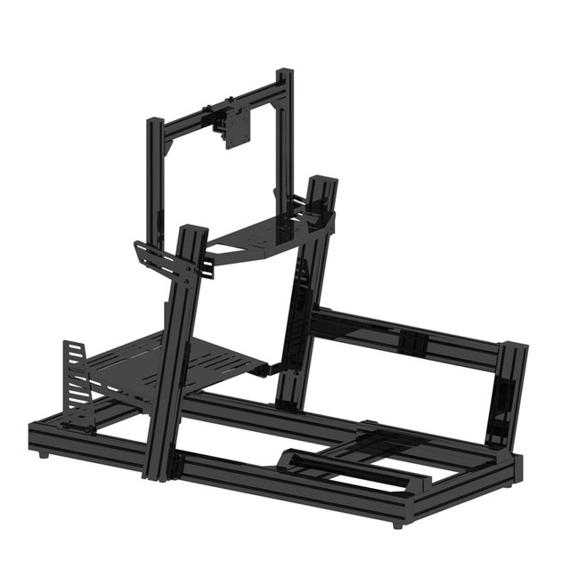 New Arrival Sim Racing Rig 40120 4080 Game Driving Simulator Cockpit Kit Black Aluminium Sim Rig Racing Simulator Cockpit