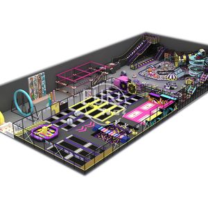 Tema di Design gratuito per bambini attrezzature da parco giochi al coperto per bambini di grandi dimensioni parco trampolino per bambini con piscina a sfera - Product Image 1