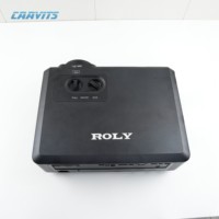 ROLY Projecteur vidéo grand format 4K natif ultra lumineux 6000 lumens 4K UHD HDR10 3D Laser DLP HIFI Stéréo à contraste élevé RL-D6Q