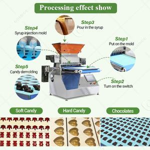 Small Hand Rubber Jelly Gummy Fruit Juice Vitamin Automatic Starch Small <b>Candy</b> Bean Production Mould Make <b>Machine</b> - Product Image 5