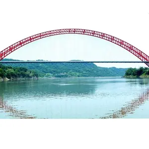 Struktur Baja Kustom Tiongkok Bailey Bridge Prefab Konstruksi Jembatan Logam Biaya Rendah