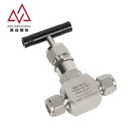 Vanne à aiguille manuelle à double ferule en acier inoxydable 304 316 ASME B16.34 pour pipeline d'huile et de gaz
