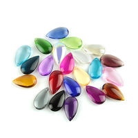 50mm multicolore en option cristal goutte de pluie pendentif amande goutte pendentif cristal lustre éclairage verre lampe accessoires