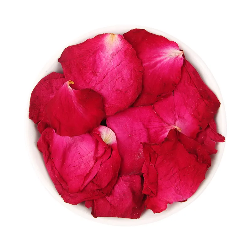 Großhandel getrocknete dekorative getrocknete rote Duft Rosen blätter natürliche große Rosen blüten blätter für die Herstellung von Kerzen seifen