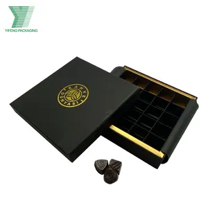 奢华花式定制手工巧克力盒果仁糖棒糖纸巧克力礼品盒