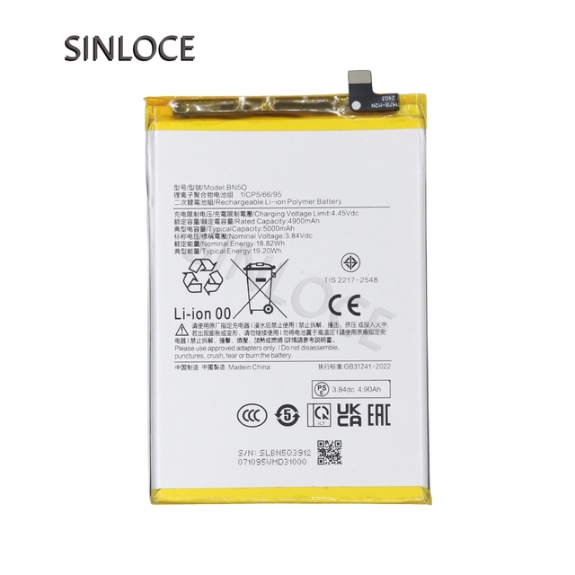 Replacement Mobile Battery BN5Q for Mi Redmi 13C Poco C65 Poco M6 5G Original Lithium-ion Batteries