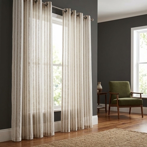 Tende Trasparenti Commerciali DaiRui <span class=keywords><strong>per</strong></span> Hotel, Drappeggi in Voile a Righe in Misto Lino Personalizzati <span class=keywords><strong>per</strong></span> Progetti di Ospitalità e Allestimenti Finestre - Product Image 1