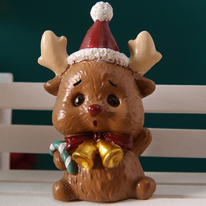 2025 New Mini Nhựa Giáng Sinh Trang Trí Món Quà Kid Đồ Chơi Santa Claus Giáng Sinh Bức Tượng Động Vật Elk Giáng Sinh Trang Trí Máy Tính Để Bàn Trang Trí Nội Thất - Product Image 6