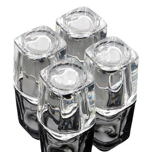 Vaso de chupito de cristal blanco en forma de corazón de 45 ml con logo personalizado - Product Image 2