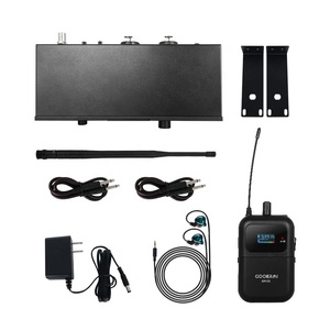 ER102 نظام ميكروفون لاسلكي 6 قنوات طية صدر السترة ميكروفون لاسلكي في الأذن رصد ميكروفون لاسلكي - Product Image 6