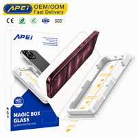 Pelindung Layar Kaca Tempered Ultra Tipis 2.5D Anti Air, Kekerasan 9H, Mudah Dipasang, HD Jernih untuk iPhone untuk Samsung