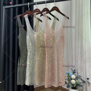 Europeo e americano strass rete a rete scava fuori Bikini Club vedere attraverso <span class=keywords><strong>molto</strong></span> ragazze in <span class=keywords><strong>abiti</strong></span> da notte per donna <span class=keywords><strong>Sexy</strong></span> - Product Image 3