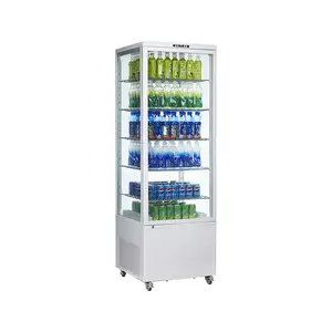 Top Commercial Stainless Steel Upright Refrigerated Display Cabinets Automatic Hotel Restaurant Equipment Price Kitchen Machines