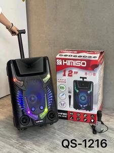 Altavoz Portátil KIMISO QS-1216 <span class=keywords><strong>de</strong></span> Alta Fidelidad con Subwoofer Potente, Sistema <span class=keywords><strong>de</strong></span> Karaoke <span class=keywords><strong>para</strong></span> Laptop con Radio FM y Altavoz con Ruedas - Product Image 4