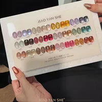 JIAOYANSHE Kit de 24 Gels Ongles Effet Œil de Chat Diamant Brisé 2026 Nouvelle Collection Haute Qualité Tendance 12ml Gel UV Non Toxique Vente en Gros ODM/OEM