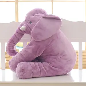 Fabrika Outlet büyük fil sarılma peluş oyuncak 24 inç dolması hayvan çocuklar için 2 ila 13 yaşında doğum günü hediyesi