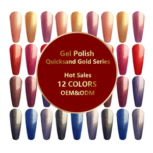 높은 기술 전문 유통 빛나는 손톱 뷰티 살롱 UV 비치 퀵 네일 젤 폴란드어 판매