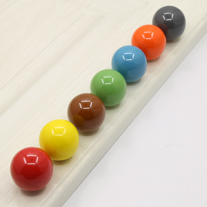 Rad Ceramic <b>Cabinet</b> Door <b>Handles</b> Spherical Single Hole Drawer Wardrobe Knobs Colorful Round Ball <b>Handle</b> 1113 Color - Product Image 3