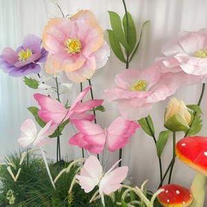 Encantador conjunto de flores y mariposas de papel para bodas caprichosas, fiestas de cuentos de hadas y cambios de imagen en el hogar de ensueño - Product Image 5