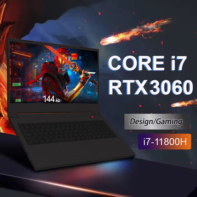 New Design Gamer Laptop Notebook Computer  I5 11400H 11th Gen Core I7 11800H CPU RTX 3060 Gaming Laptops