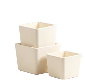 Crisol Refractario Cuadrado de Alúmina de Alta Estabilidad y Pureza con Tapa para Fundir Oro - Product Image 1