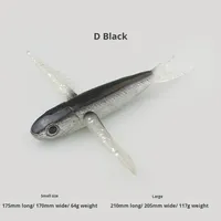 Leurre de pêche en mer Nanyou en PVC, type poisson volant bionique transfrontalier, avec grandes ailes, pour thon et autres poissons volants
