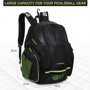 Free Sample OEM Factory Custom Travel Pickleball Backpack with USB Waterproof Polyester Lining 36-57L Capacity for Outdoor Use - Product Image 3