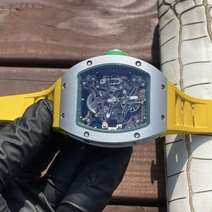 Montre <span class=keywords><strong>mécanique</strong></span> automatique de luxe Tonneau Hollow Skeleton 038 avec miroir saphir, montre de sport de loisirs de haute qualité pour hommes - Product Image 3