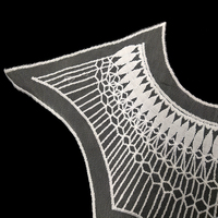 Corset en dentelle de Polyester pour femmes, broderie, accessoires de mode, patch de poitrine coloré, dentelle